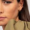 Gold Twist Earrings for Women, S925 Sterling Silver Post Small Twist Huggie Sleeper Earring Asymetric Huggie Twist Earrings Fashion Jewelry for Women