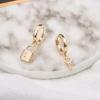 Key Lock Earrings for Women, S925 Sterling Silver Post Small Asymmetric Key Dangle Earrings Hypoallergenic Huggie Padlock Earrings for Women Jewelry Gifts