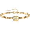 Yoosteel Initial Beaded Bracelets for Women Trendy, Letter Bead Bracelet Personalized Initial Bracelets for Women Bead Bracelet for Teen Girls Jewelry Gifts(14K-Gold-Plated)