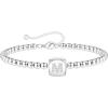 Yoosteel Initial Beaded Bracelets for Women Trendy, Letter Bead Bracelet Personalized Initial Bracelets for Women Bead Bracelet for Teen Girls Jewelry Gifts(White-Gold-Plated)