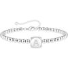 Yoosteel Initial Beaded Bracelets for Women Trendy, Letter Bead Bracelet Personalized Initial Bracelets for Women Bead Bracelet for Teen Girls Jewelry Gifts(White-Gold-Plated)