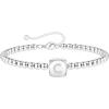 Yoosteel Initial Beaded Bracelets for Women Trendy, Letter Bead Bracelet Personalized Initial Bracelets for Women Bead Bracelet for Teen Girls Jewelry Gifts(White-Gold-Plated)
