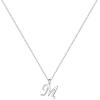 Yoosteel S925 Sterling Silver Initial Necklaces for Women Teen Girls – Sterling Silver Initial Necklace Tiny Cursive Letter Necklace Jewelry Birthday Gifts for Women Girls(Silver)