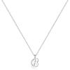 Yoosteel S925 Sterling Silver Initial Necklaces for Women Teen Girls – Sterling Silver Initial Necklace Tiny Cursive Letter Necklace Jewelry Birthday Gifts for Women Girls(Silver)
