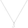 Yoosteel S925 Sterling Silver Initial Necklaces for Women Teen Girls – Sterling Silver Initial Necklace Tiny Cursive Letter Necklace Jewelry Birthday Gifts for Women Girls(Silver)