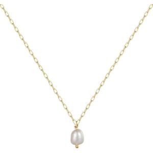Gold Layered Necklaces for Women, 14K Gold Plated Vintage Evil Eye Queen Elizabeth Bee Sun and Moon Medallion Necklace Retro Choker Chain Link Necklace Gold Layered Necklaces for Women Jewelry(A Pearl)