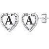 Graduation Gifts for Her 2021, Engraved She Believed She Could So She Did Inspirational Friendship Gifts Heart Earrings With Letter A Graduation Gifts for Him 2021 High School Graduation Gifts