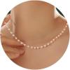 Yoosteel Pearl Necklace for Women,14K-Gold-Plated Pearl Pendant Necklaces Minimalist Women Pearls Layered Necklace Dainty Trendy Bridal Bridesmaid Wedding Gifts for Her(Tiny Pearl Choker-GD)
