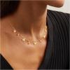 Yoosteel Dainty Gold-plated Clover Pearl Heart Butterfly Star flower Choker Necklace for Women – 14K Gold Plated Cubic Zirconia Pendant Station Necklaces for Women Teens Trendy Prom Jewelry Gifts(Butterfly CZ-gold plated)