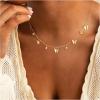 Yoosteel Dainty Gold-plated Clover Pearl Heart Butterfly Star flower Choker Necklace for Women – 14K Gold Plated Cubic Zirconia Pendant Station Necklaces for Women Teens Trendy Prom Jewelry Gifts(Butterfly CZ-gold plated)