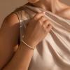 Yoosteel 14K-Gold/White-Gold-Plated Tennis Bracelets for Women – 3mm Cubic Zirconia Classic Bracelet for Women Dainty Trendy CZ Jewelry Gift 6.5/7/7.5 Inch(Four Claws -14K-Yellow Gold-Plated)