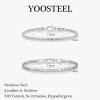 Yoosteel Silver Stackable Bracelets Set for Men Non Tarnish – Stainless Steel Bracelet Stack Rope Figaro Paperclip Cuban Link Chain Bracelets Sets for Men Jewelry Gifts 7.5/8.3/9.0 Inches(2pcs figaro box chain)