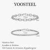 Yoosteel Silver Stackable Bracelets Set for Men Non Tarnish – Stainless Steel Bracelet Stack Rope Figaro Paperclip Cuban Link Chain Bracelets Sets for Men Jewelry Gifts 7.5/8.3/9.0 Inches(2pcs chunky paperclip flower basket chain)
