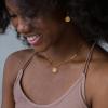 Yoosteel Easter Basket Stuffers Layered Initial Necklaces for Women Gifts – 14K Gold Plated Dainty Layering Paperclip Link Chain Necklace Coin Initial Necklace Birthday Gifts for Women Teen Girls(Gold)