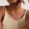 Yoosteel Easter Basket Stuffers for Teens Kids – Heart Initial Necklaces for Women Girls Jewelry 14K Gold-Plated A-Z Letter Heart Necklace Personalized Birthday Easter Gifts for Kids Teen Girls Women(P)