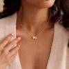 Yoosteel Easter Basket Stuffers for Teens Kids – Heart Initial Necklaces for Women Girls Jewelry 14K Gold-Plated A-Z Letter Heart Necklace Personalized Birthday Easter Gifts for Kids Teen Girls Women(C)