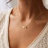 Yoosteel Easter Basket Stuffers for Teens Kids – Heart Initial Necklaces for Women Girls Jewelry 14K Gold-Plated A-Z Letter Heart Necklace Personalized Birthday Easter Gifts for Kids Teen Girls Women(G)