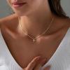Yoosteel Mothers Day Gifts – Cross Necklace for Women Girls First Communion Baptism Gifts No Tarnish & Hypoallergenic 14K-Gold-Plated Dainty Cross Necklaces Faith Christian Religious Gift Jewelry(01-Box Chain Cross)