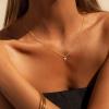 Yoosteel Mothers Day Gifts – Cross Necklace for Women Girls First Communion Baptism Gifts No Tarnish & Hypoallergenic 14K-Gold-Plated Dainty Cross Necklaces Faith Christian Religious Gift Jewelry(Tiny Cross)