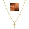 Yoosteel Mothers Day Gifts – Cross Necklace for Women Girls First Communion Baptism Gifts No Tarnish & Hypoallergenic 14K-Gold-Plated Dainty Cross Necklaces Faith Christian Religious Gift Jewelry(Tiny Cross)