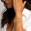 Yoosteel Gold Beaded Bracelets for Women Teen Girls, Gold Plated Jewelry | Gold Stackable Stretch Bracelets, Dainty Round Beaded Pearl Cross Bracelet Stack, Women Teenage Girls Birthday Gifts Jewelry(” Bead Pearl Cross – 5pcs)