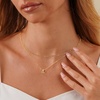 Yoosteel Layered Initial Necklaces for Women Teen Girls Letter A-Z Necklace | 14K Gold/Silver-Plated, Cursive Letter Necklace, Initial Necklace Stack, Birthday Gifts for Women Teen Girls Jewelry(Gold)