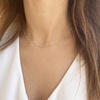 Yoosteel Layered Initial Necklaces for Women Teen Girls Letter A-Z Necklace | 14K Gold/Silver-Plated, Cursive Letter Necklace, Initial Necklace Stack, Birthday Gifts for Women Teen Girls Jewelry(Silver)