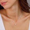 Yoosteel Layered Initial Necklaces for Women Teen Girls Letter A-Z Necklace | 14K Gold/Silver-Plated, Cursive Letter Necklace, Initial Necklace Stack, Birthday Gifts for Women Teen Girls Jewelry(Silver)