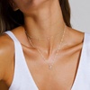 Yoosteel Layered Initial Necklaces for Women Teen Girls Letter A-Z Necklace | 14K Gold/Silver-Plated, Cursive Letter Necklace, Initial Necklace Stack, Birthday Gifts for Women Teen Girls Jewelry(Silver)