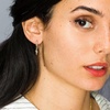 Gold Cat Earrings for Women Girls, S925 Sterling Sliver Post Dainty Spike Dangle Sleeper Hoop Earring Cute Hypoallergenic Cat Huggie Hoop Earrings for Women Little Girls Jewelry