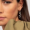 Gold Snake Earrings for Women, S925 Sterling Silver Post Cute Snake Earrings Hypoallergenic Dangle Snake Earrings for Women Teen Girls Jewelry