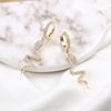 Gold Snake Earrings for Women, S925 Sterling Silver Post Cute Snake Earrings Hypoallergenic Dangle Snake Earrings for Women Teen Girls Jewelry