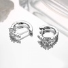Huggie Earrings for Women Girls, S925 Sterling Silver Post Huggie Hoop Earrings Hypoallergenic Cubric Zirconia Huggie Earrings for Women Daily Wear
