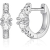 Huggie Earrings for Women Girls, S925 Sterling Silver Post Huggie Hoop Earrings Hypoallergenic Cubric Zirconia Huggie Earrings for Women Daily Wear